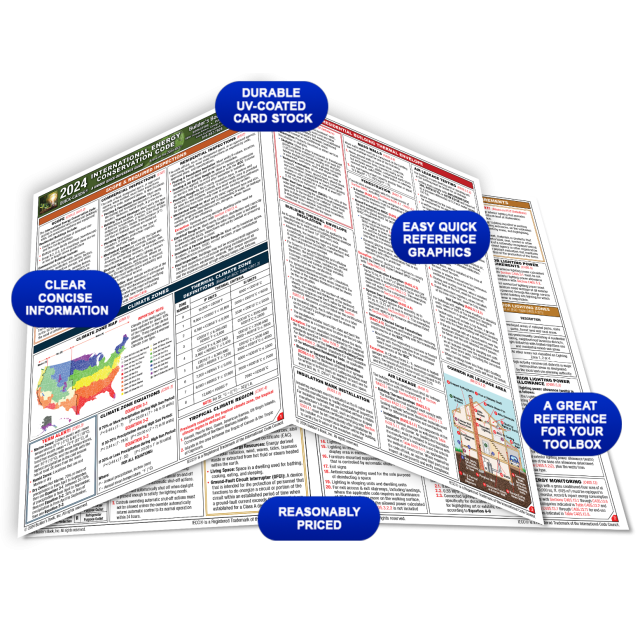 2024 International Energy Conservation Code Quick-Card