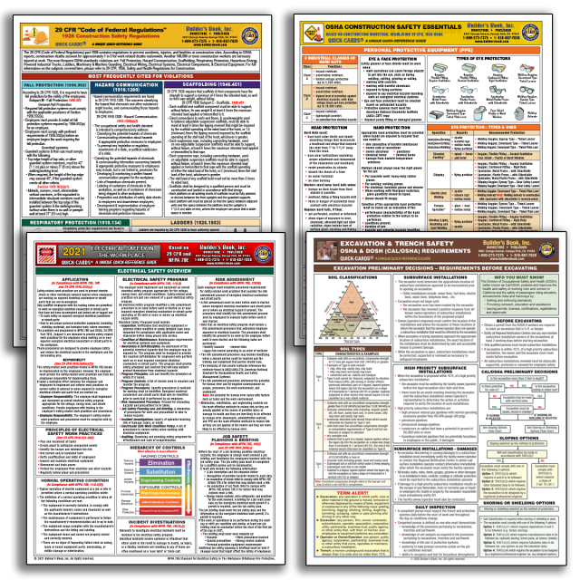 Safety Essentials 4 Quick-Card COMBO 20% DISCOUNT