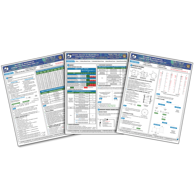 Design of Reinforced Concrete &amp; Seismic Structures Quick-Card COMBO