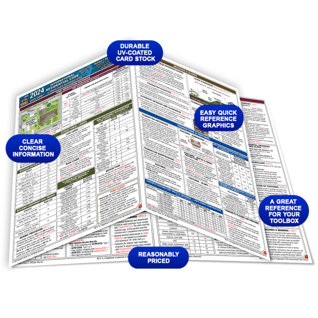 2024 International Residential Code (IRC) Quick-Card