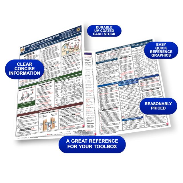 2024 Uniform Plumbing Code Quick-Card 