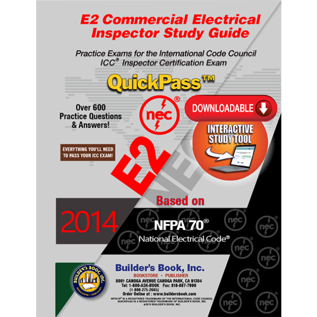 E2 Commercial Electrical Inspector QuickPass Online Study Tool Based on 2014 NEC - Access Key Download