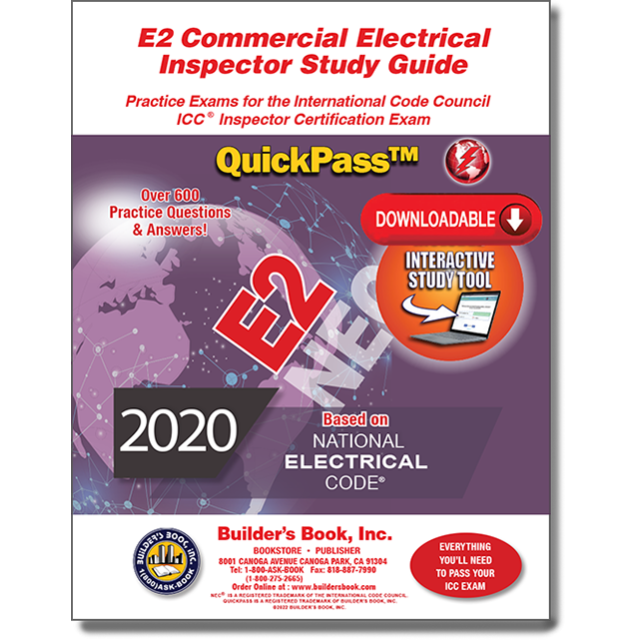 E2 Commercial Electrical Inspector QuickPass Online Study Tool Based On 2020 NFPA 70 - Access Key Download