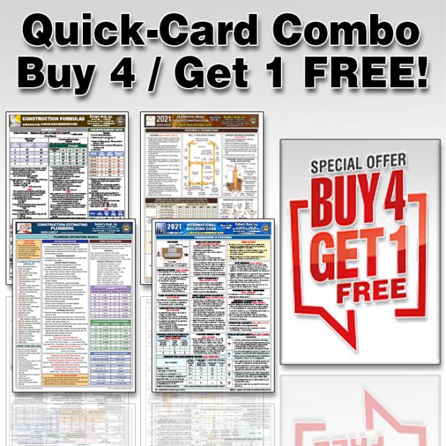 Quick-Card Combo (Buy 4 / Get 1 FREE!)