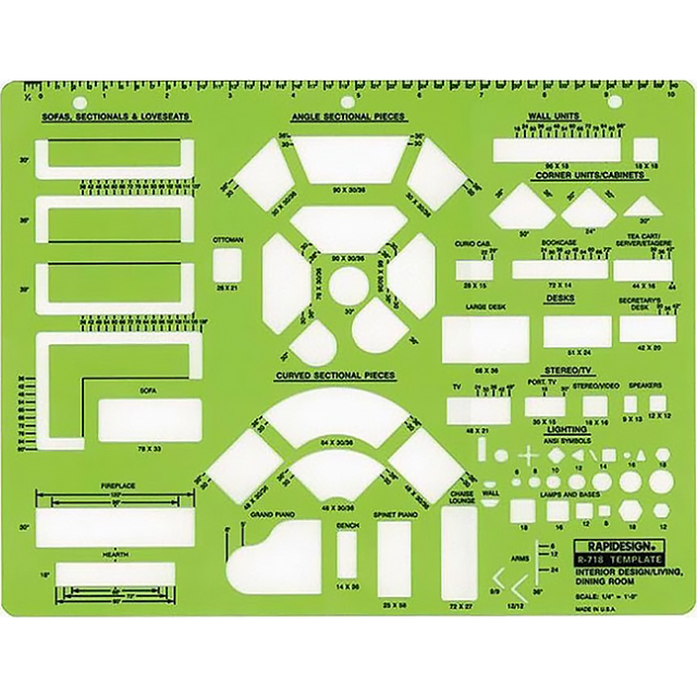 R-718 Interior Design/Living Room, Dining Room Template