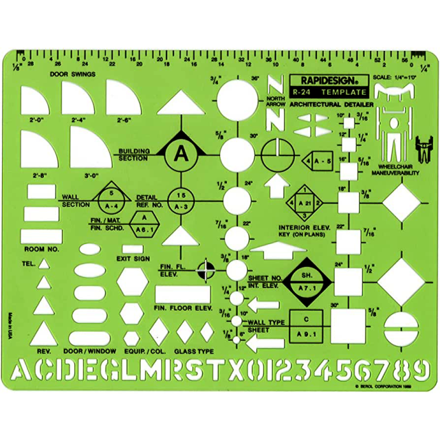 quick-architectural-measurements-1-4-1-8-scale-builder-s-book-inc-bookstore for 1 8 Inch Scale Furniture Templates Printable Free QUICK ARCHITECTURAL MEASUREMENTS 1/4
