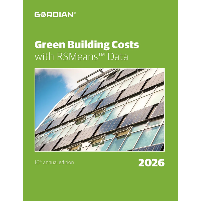 2026 Green Building Costs Book With RSMeans Data (PRE-ORDER)