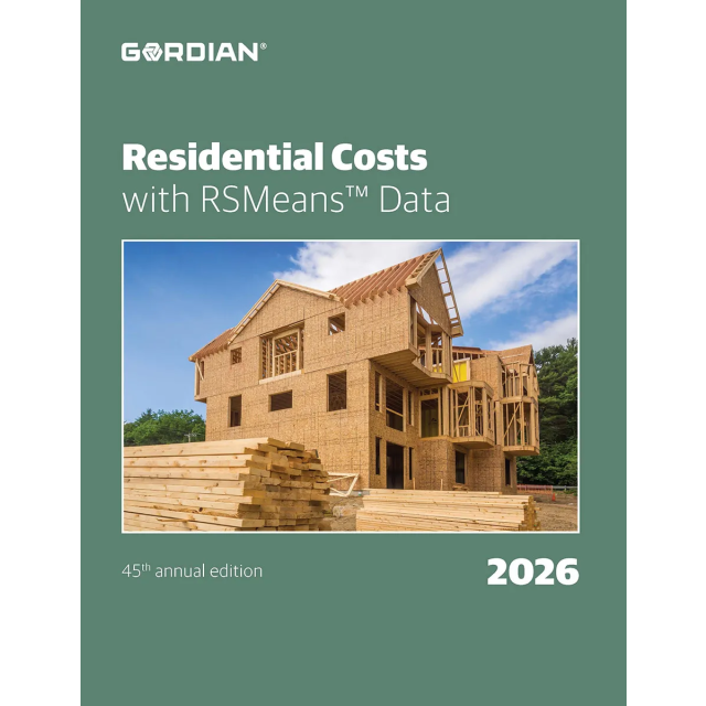 2026 Residential Costs Book with RSMeans Data
