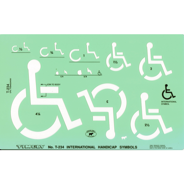 HANDICAP  SYMBOLS TEMPLATE