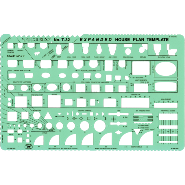 EXPANDED HOUSE PLAN 1/4 In.SCALE