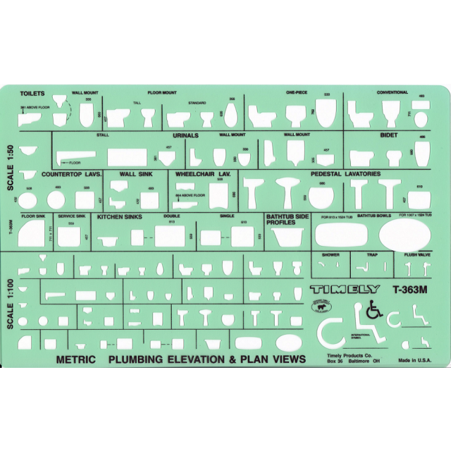 Plumbing Elevation and Plan View Template