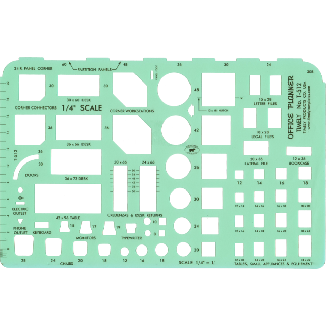 OFFICE PLANNER 1/4 in. SCALE