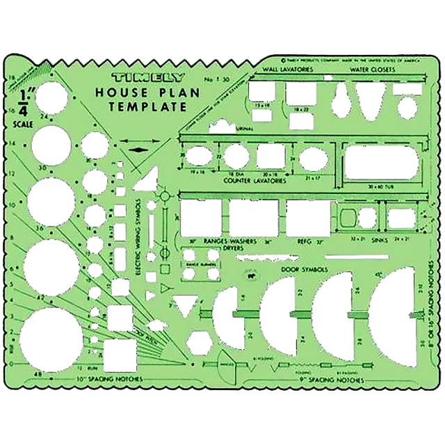 HOUSE PLAN 1/4  In.SCALE