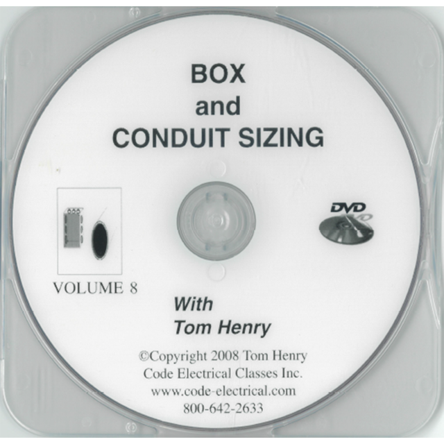Box and Conduit Sizing DVD