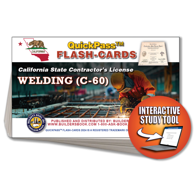 C-60 Welding Contractor Exam Flash Cards Online Access Key