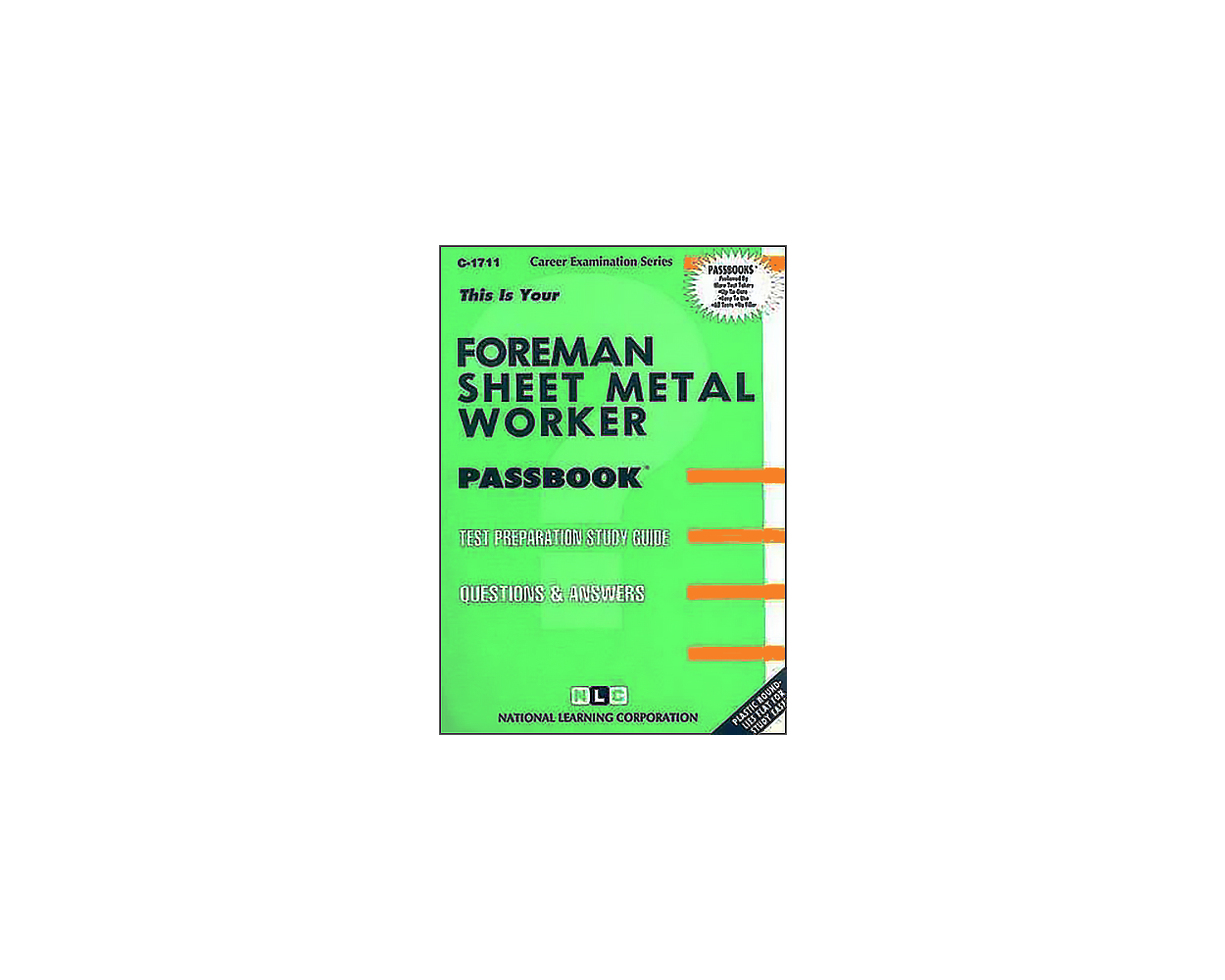 Foreman Sheet Metal Worker (Passbook for Career Opportunities) by Jack