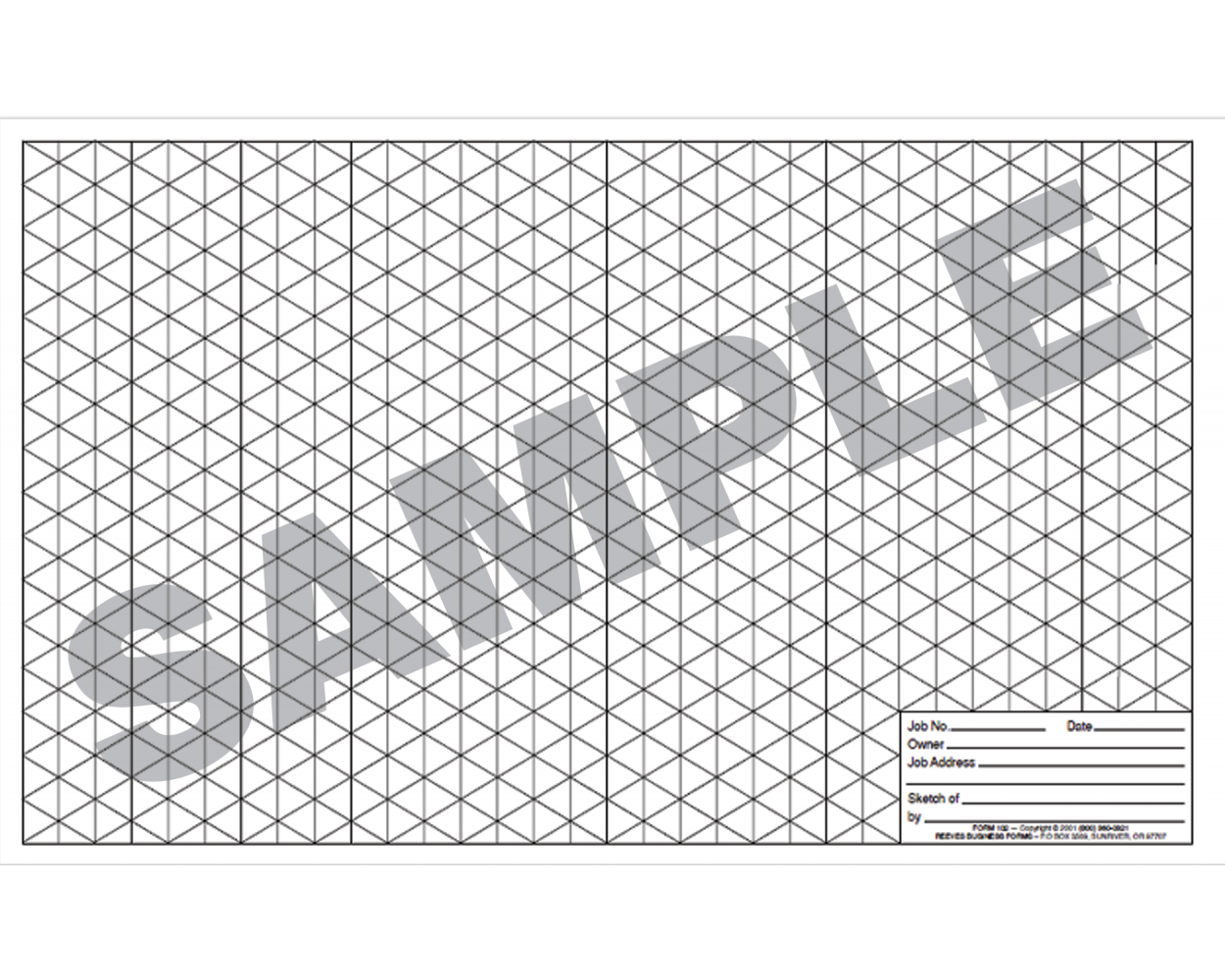 Buy Isometric Drawing Paper Pad 11 x 17 Contains 50 Pages