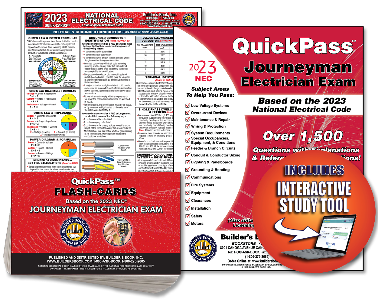 Buy 2023 Journeyman Electrician Exam QuickPass Study Guide Combo ...