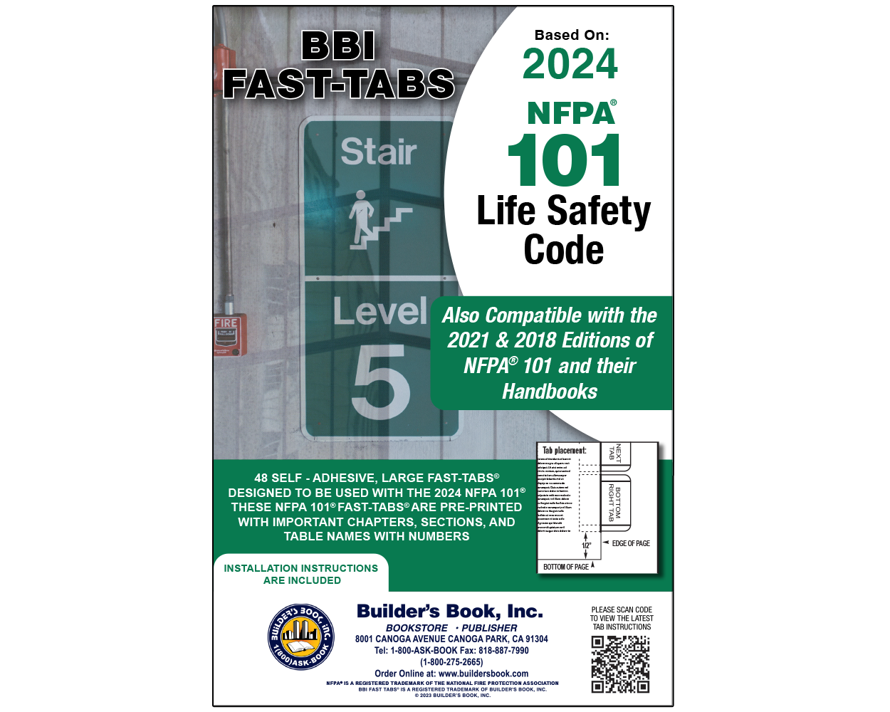 Buy 2024 Life Safety Code NFPA 101 FastTabs