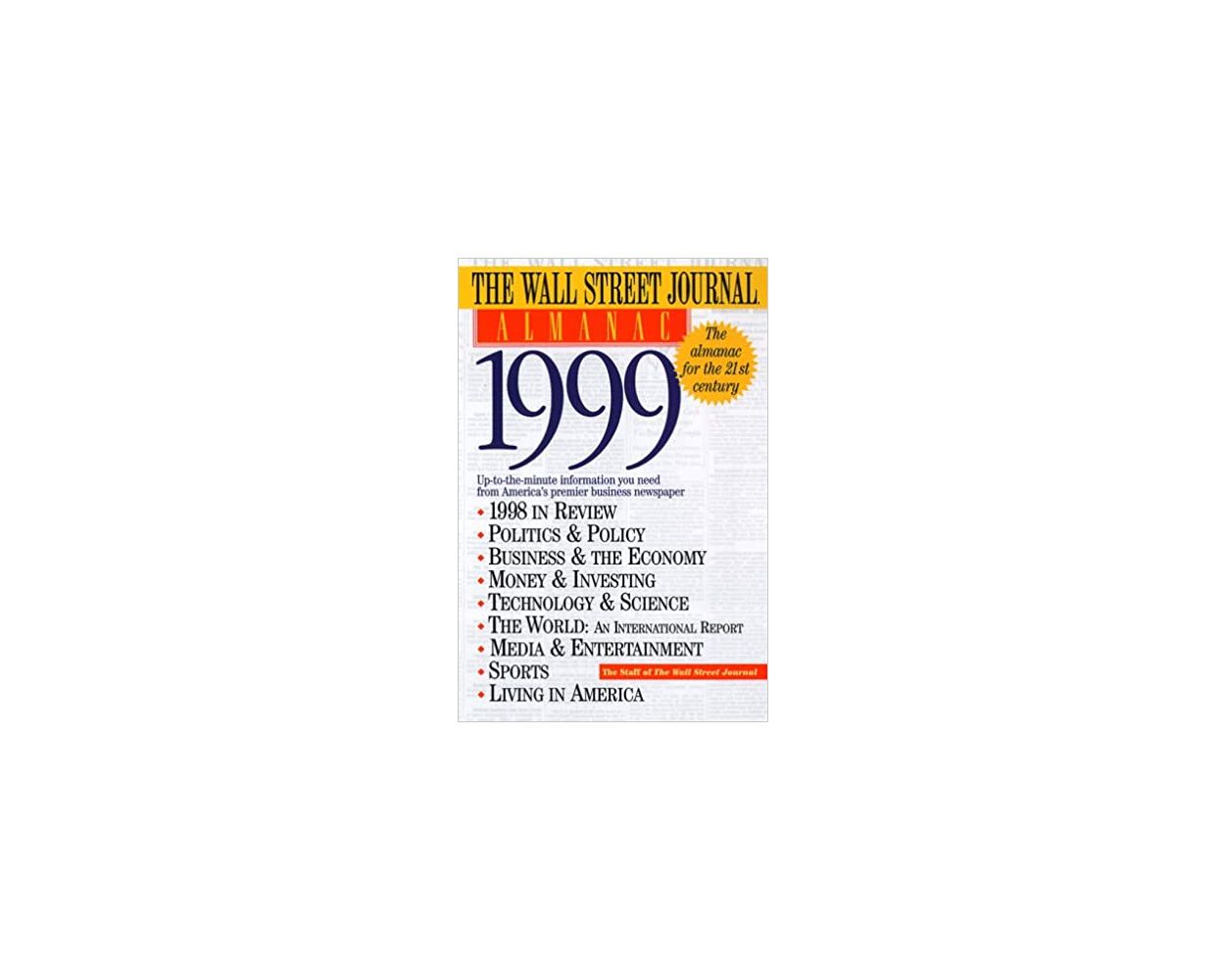 Buy Wall Street Journal Almanac 1999
