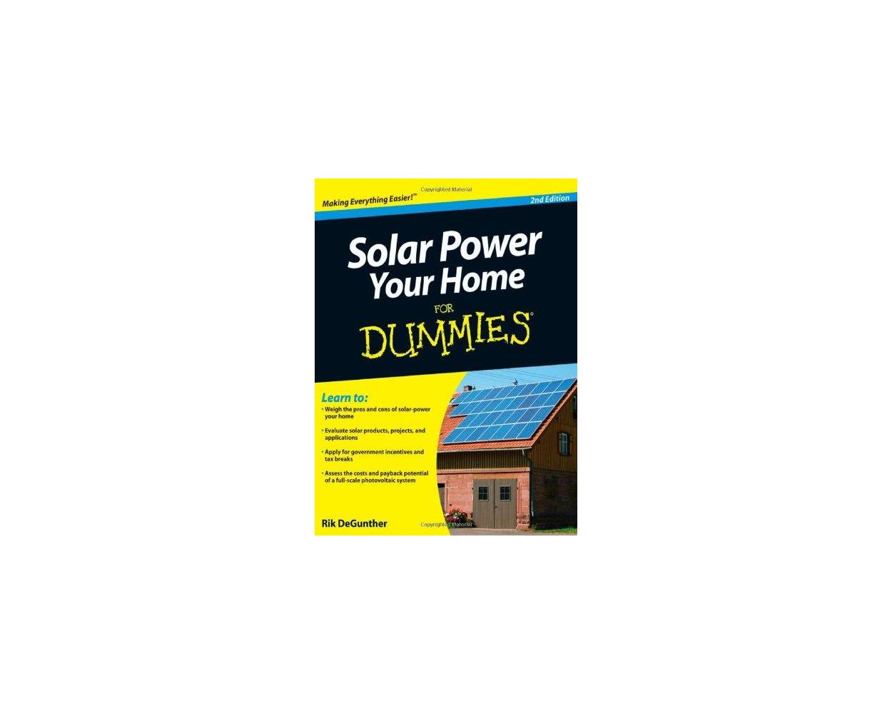 Solar Power Your Home For Dummies by Rik DeGunther Builder's Book, Inc
