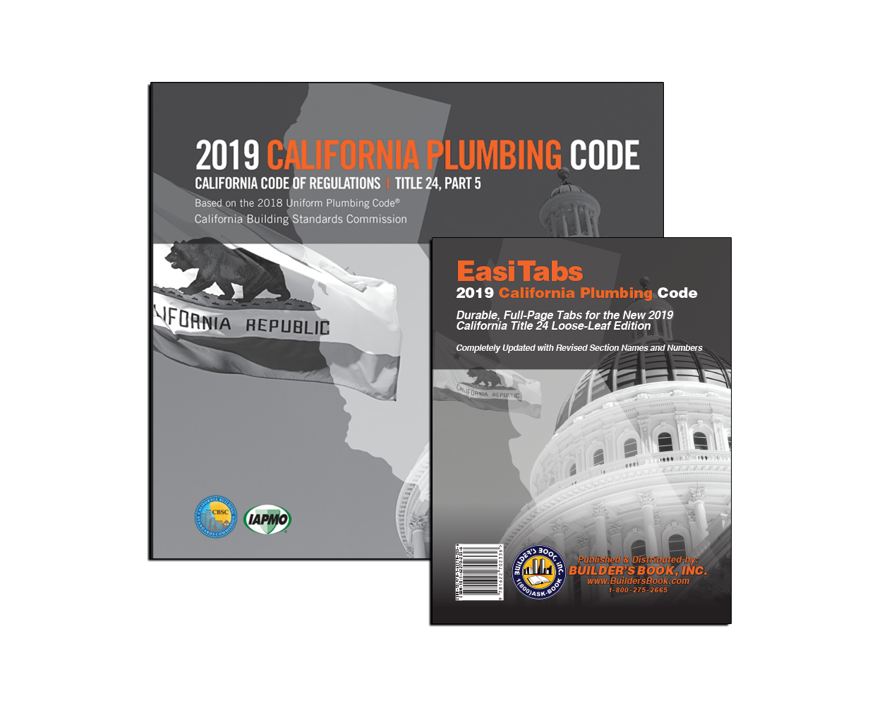 2019 California Plumbing Code, Title 24 Part 5 & CPC EasiTabs Set