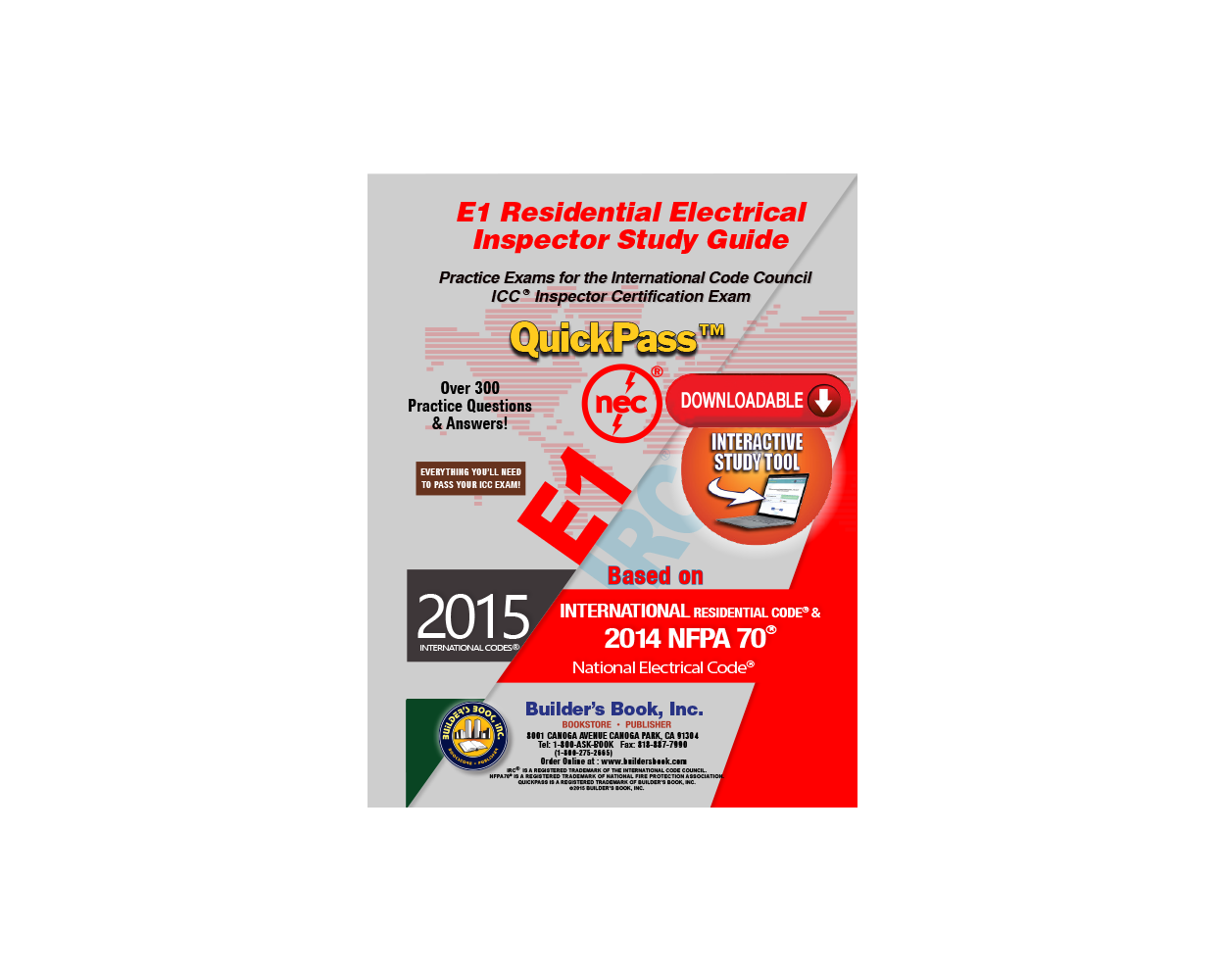 E1 Residential Electrical Inspector QuickPass Study Guide Based on 2015 IRC  - DOWNLOAD