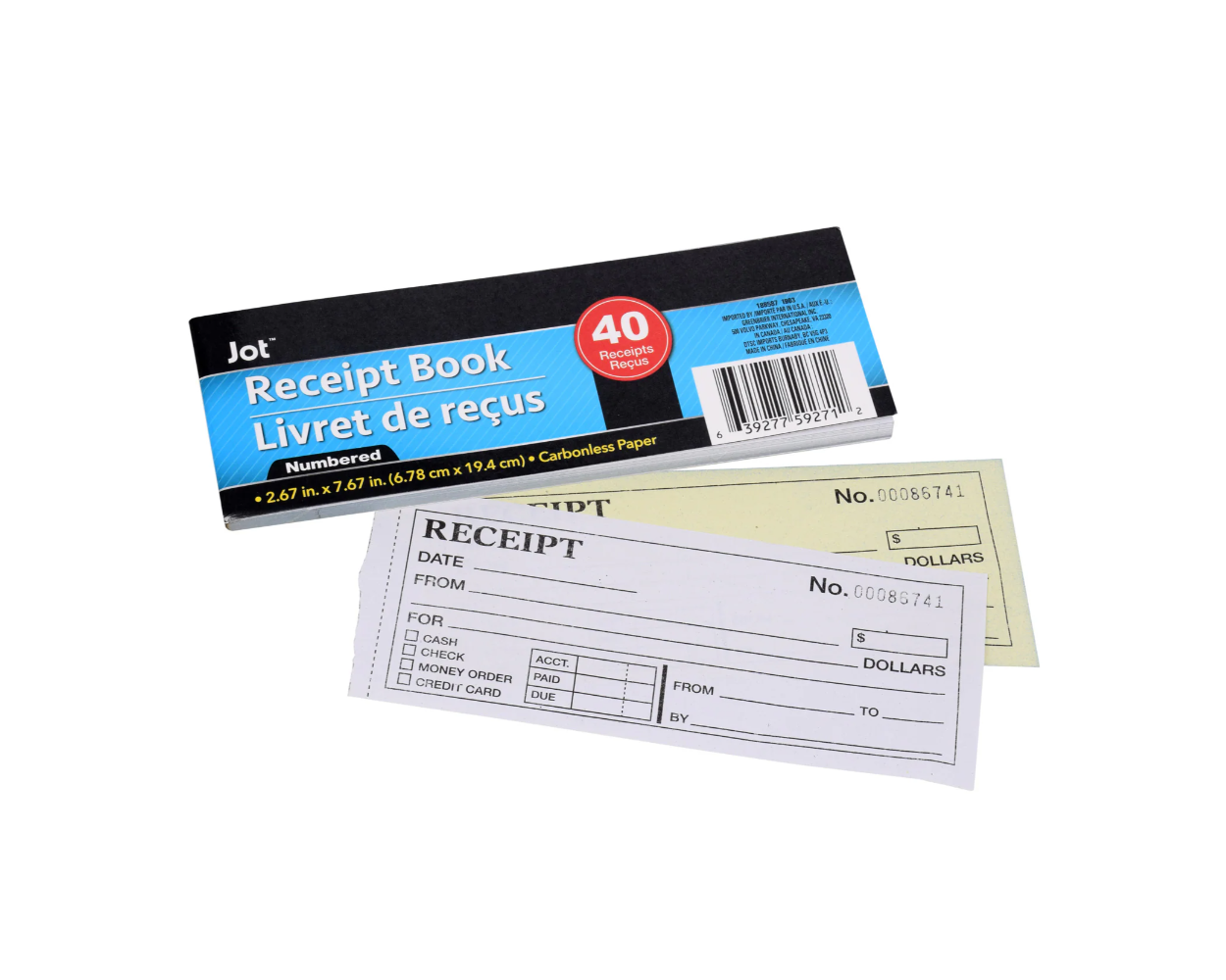 Buy Jot Receipt Book, 40 Carbonless Receipts