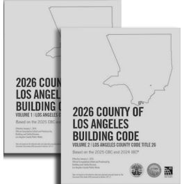 Buy 2026 County of Los Angeles Building Code (2 Volumes) - Amendments ...
