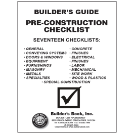 Builder's Guide to Pre-Construction Checklist Booklet