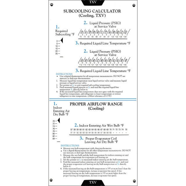 SuperCool Slide Rule Duct Calculator Flex Metal Ductulator Chart