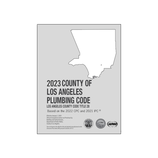 2020 County Of Los Angeles Plumbing Code - Complete Code