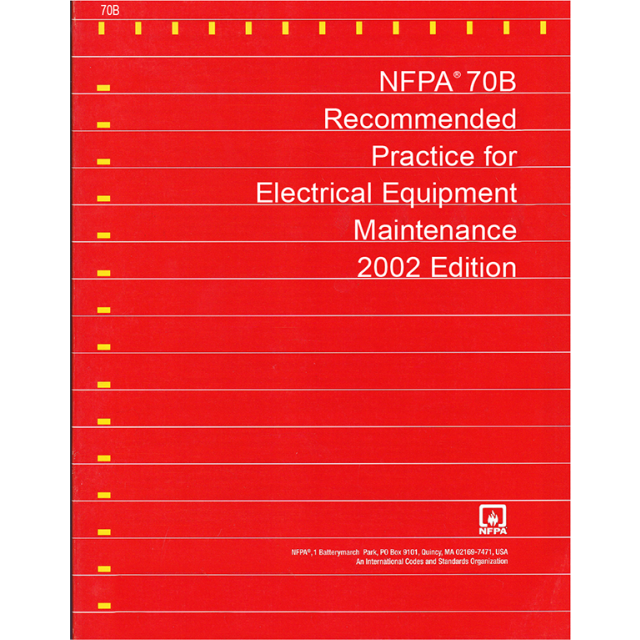 Buy NFPA 70B, Standard for Electrical Equipment Maintenance 2023