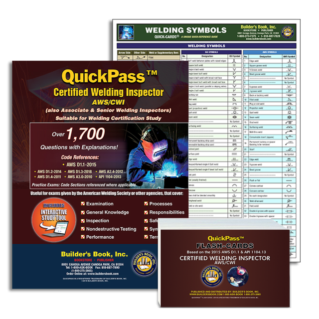 Quickpass Certified Welding Inspector Aws Cwi Study Guide Builder S Book Inc Bookstore