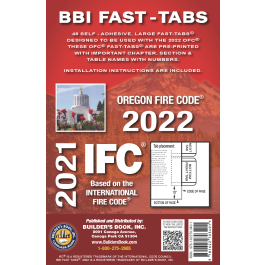 Buy 2022 Oregon Fire Code BBI Fast-Tabs | Buildersbook.com