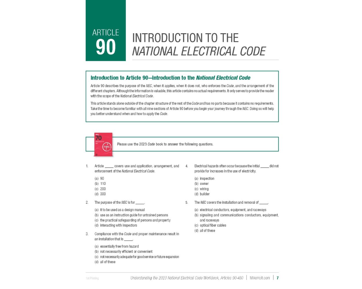 Buy Mike Holt's Understanding the National Electrical Code