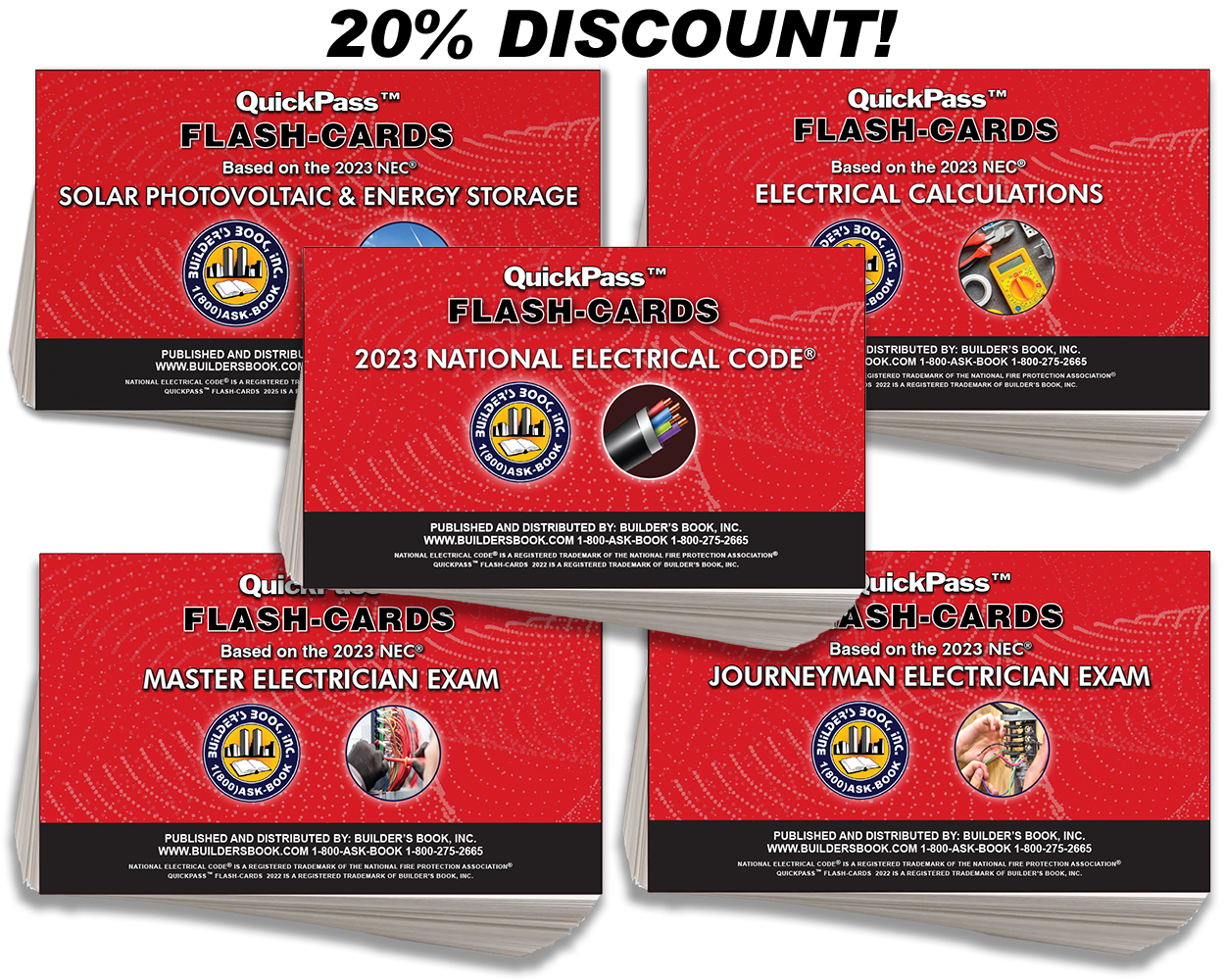 Buy National Electrical Code 2023 4 QuickPass Flash-Card COMBO