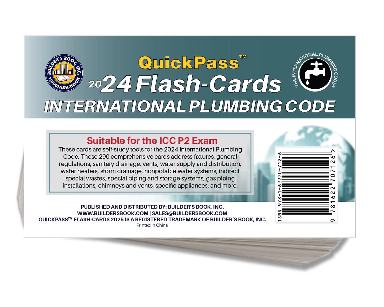 Buy 2024 International Plumbing Code IPC QuickPass Flash-Cards