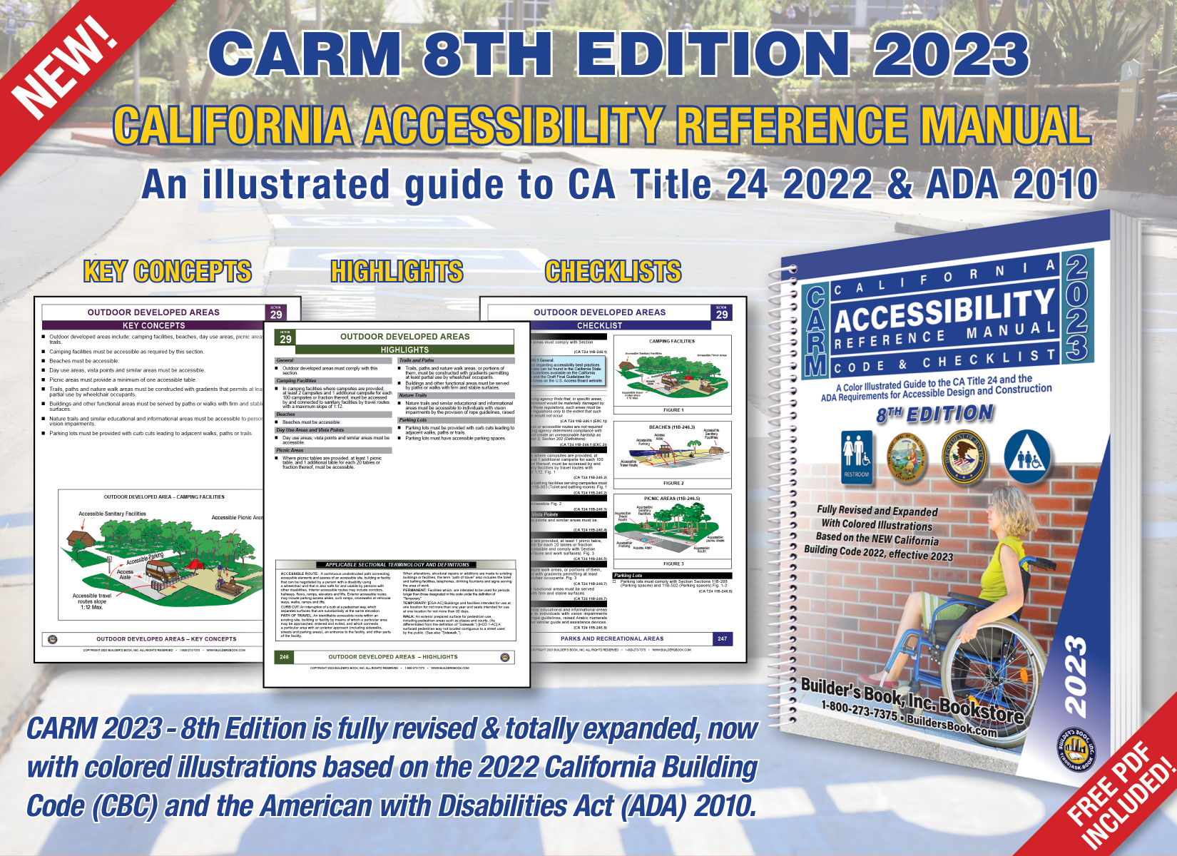 2023 CARM California Accessibility Reference Manual 8th Edition with Free PDF Based On 2022 CBC