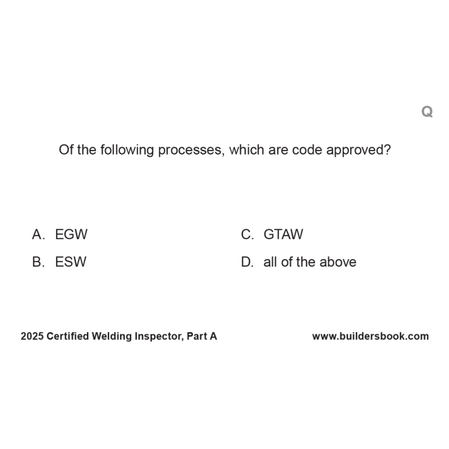 Buy 2025 Certified Welding Inspector AWS/CWI QuickPass Flash-Cards