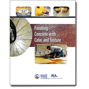 Finishing Concrete With Color and Texture