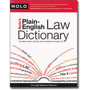 Nolo's Plain-English Law Dictionary (Nolo's Plain English Law Dictionary)