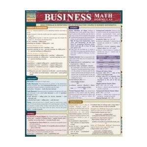 Business Math Formulas Quick Study