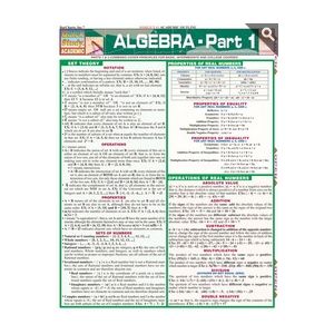 Algebra, Part1 (Quick Study)