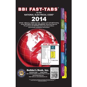 2014 National Electrical Code NEC Fast-Tabs For Softcover, Spiral, Loose-leaf and Handbook (NOW IN COLOR)