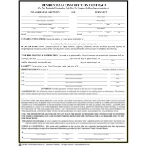202-RR - Residential Construction Contract