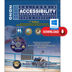 2020 CARM California Accessibility Reference Manual  7th Edition Based On 2019 CBC PDF Download