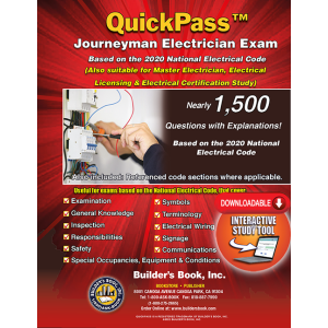 Journeyman Electrician QuickPass Online Study Tool Based On The 2020 NEC - Access Key Download
