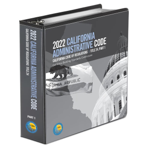 2022 California Administrative Code, Title 24 Part 1