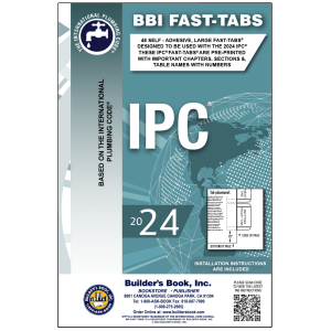 2024 International Plumbing Code (IPC) Fast-Tabs